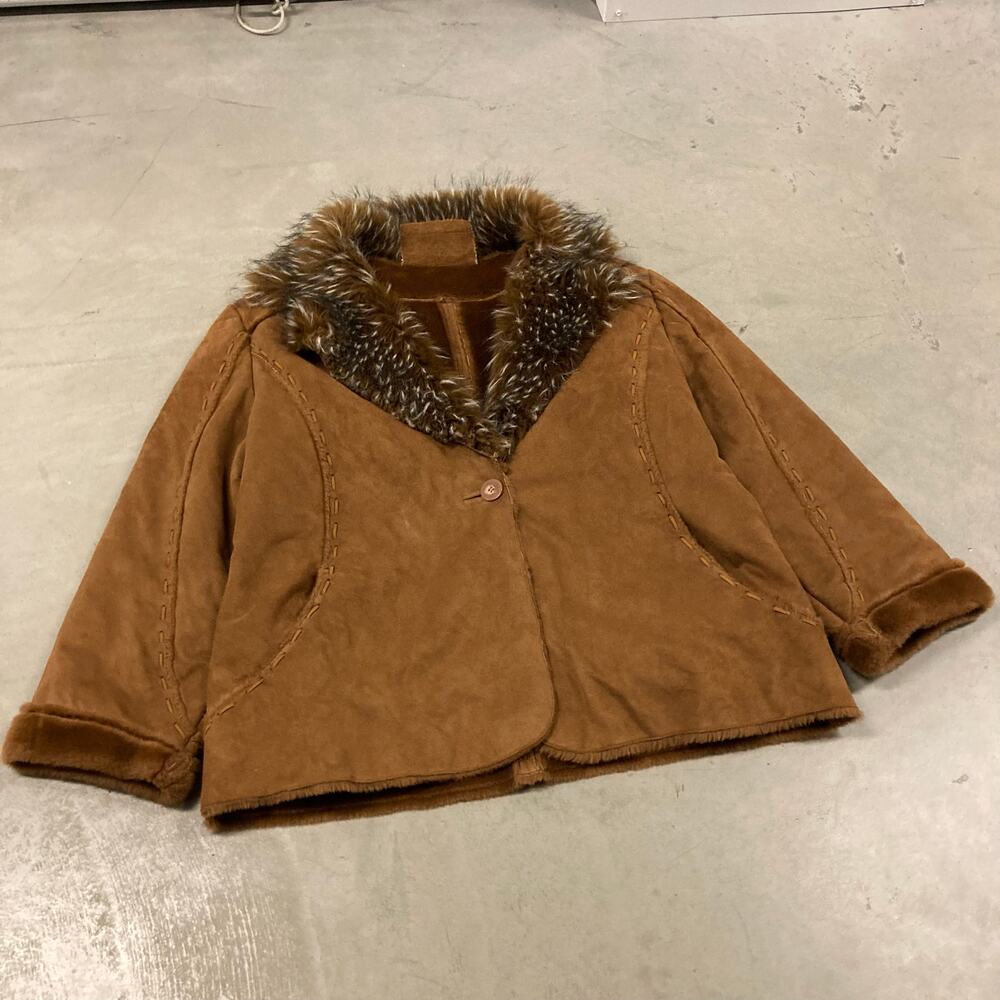 y2k afghan western leather jacket